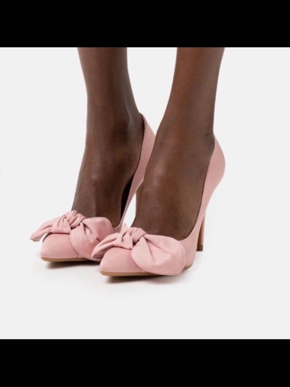 Ted Baker London Blush Pink Knot-Detail Pointed Toe Heels